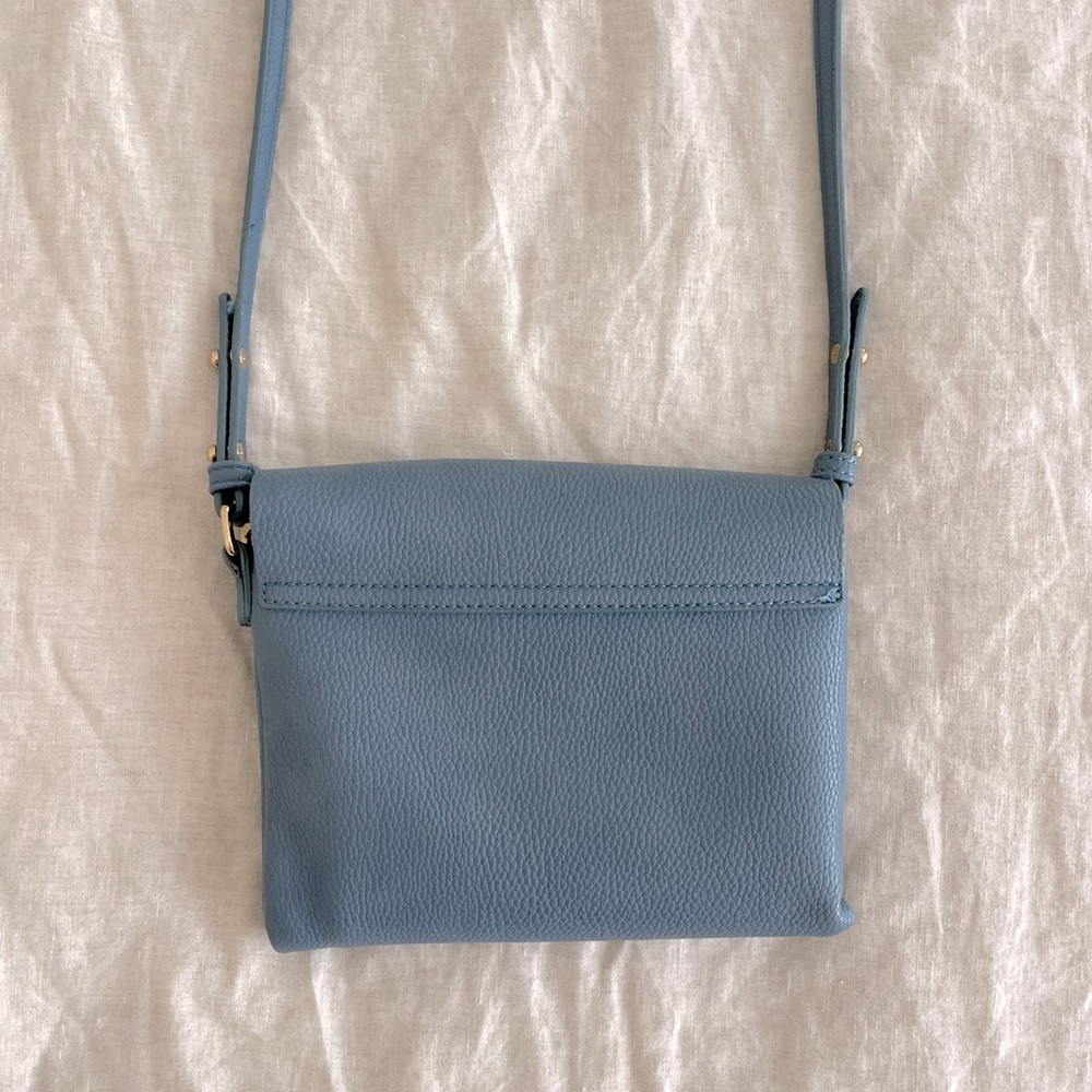 Blue Leather Crossbody - Picture 7 of 7